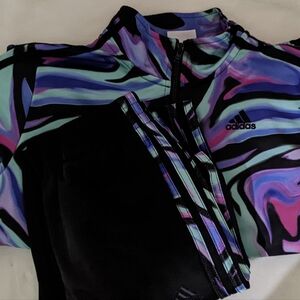 Adidas Girls track jacket and pants